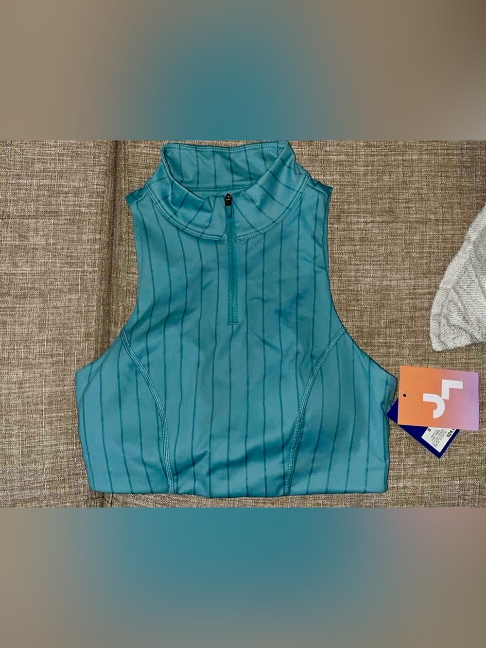 Kids Sleeveless Zip-Front One-Piece in Teal